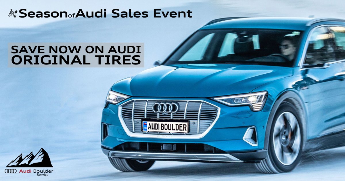 AudiBoulder's tweet photo. The time to come in and get your winter tires on is today. Snow is on the horizon, are you prepared for the slick conditions? 

Schedule your appointment today.. https://t.co/VrfJa8j9ei  

#AudiBoulderService #WinterTires #SafeDriver https://t.co/i4OjQrykge