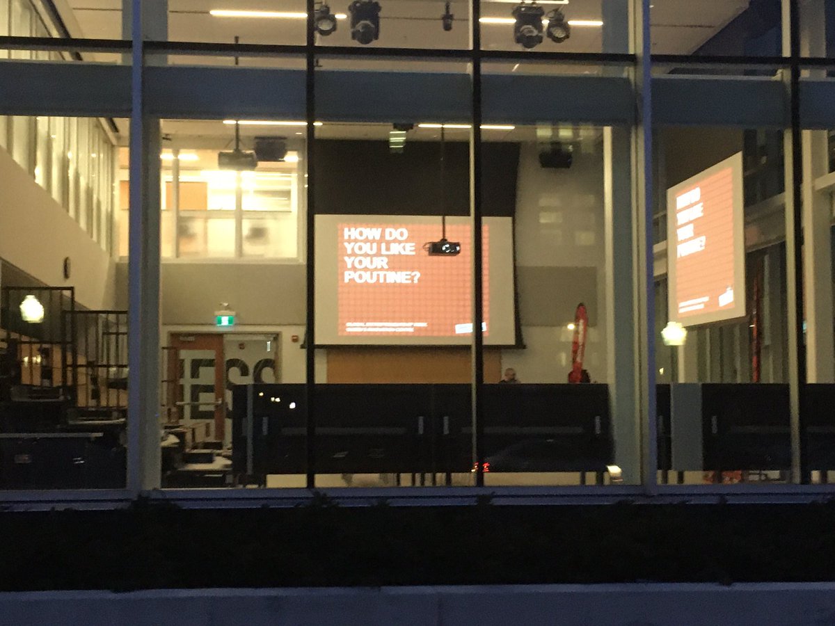 BusinessFss's tweet photo. Looking forward to hearing about entrepreneurship and  tips on developing a brand at @ddqic presentation of @poutinerie https://t.co/SiGP7feiM5