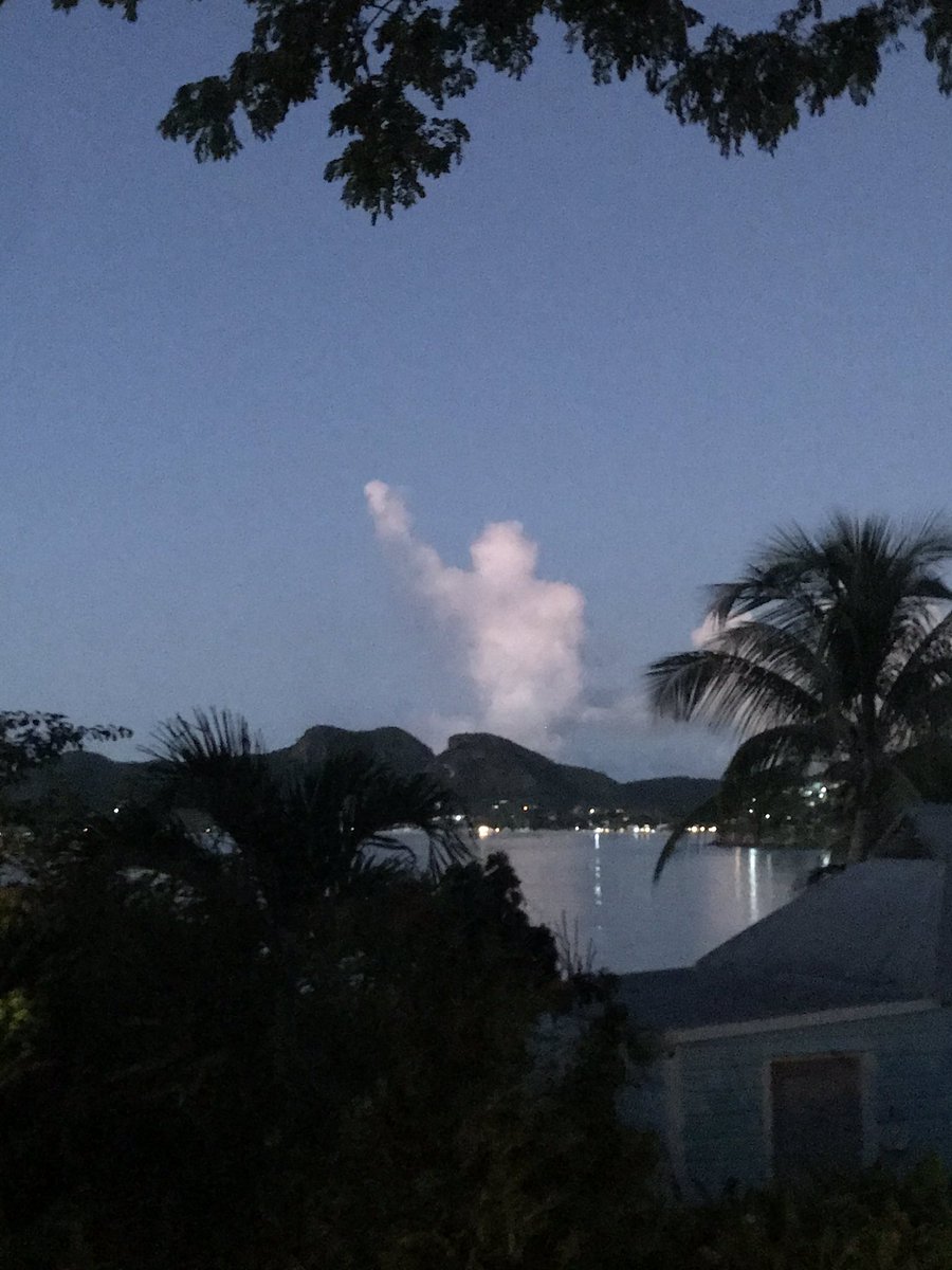 Saw a little bit of Birmingham in Antigua with this cloud that looks the Vulcan <a href="/spann/">James Spann</a>