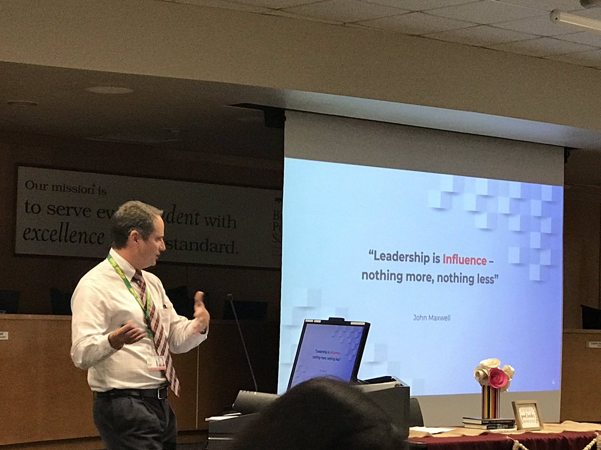 MsCDonohue's tweet photo. Thank you Mr Alba, Director of Professional Learning and Development at BPS, for your presentation on How to Lead When You Are Not In Charge. #BrevardTLC https://t.co/uVrGHgSqk3