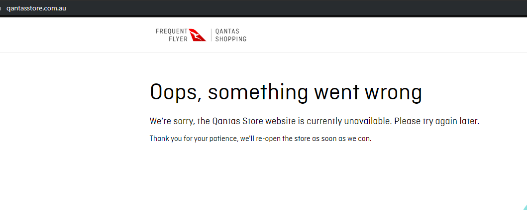 IEr1c's tweet photo. @Qantas kindly advise internal service error Reference #3.58f01202.1574115554.1f9f5090 from https://t.co/fCBnUg8fij

https://t.co/W4jcplzQKG is down also? https://t.co/QWHDEFGP81