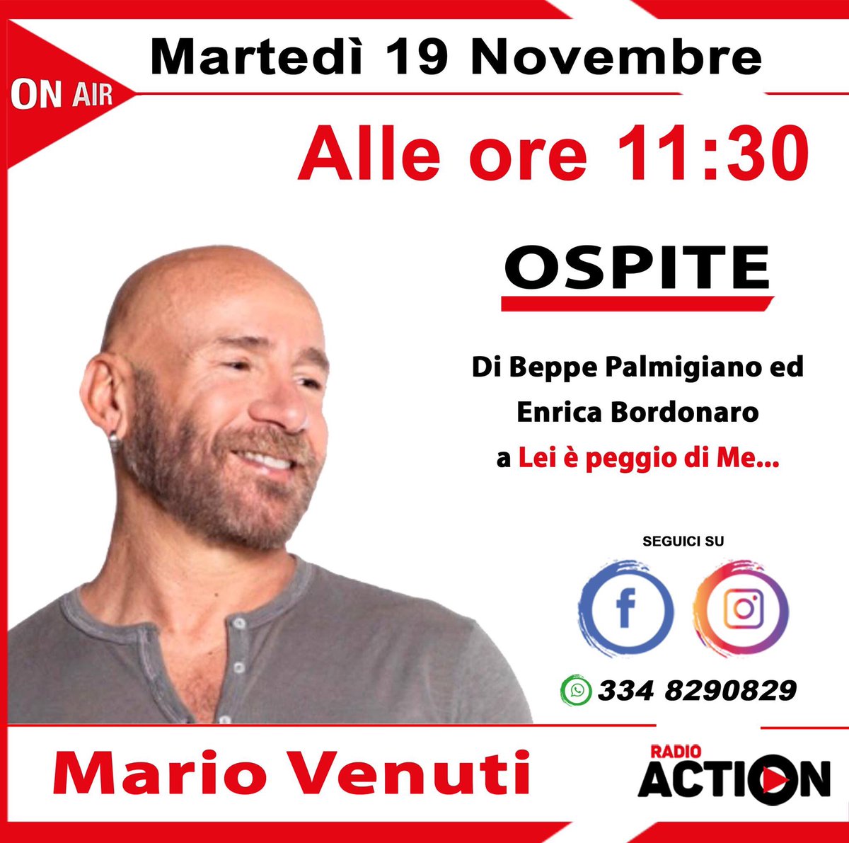 Gnappo67's tweet photo. Dalle 11:30 live in studio... https://t.co/AcKi60nV1A