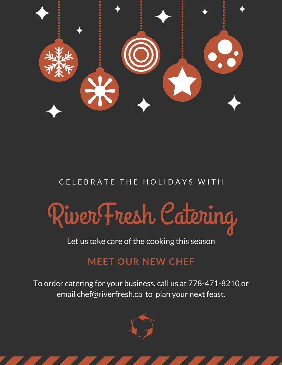 RiverFresh1's tweet photo. Have you ordered your Christmas catering yet?  It's not too late.  

#Kamloops #Christmas #Catering https://t.co/mBZMx5Mgc9