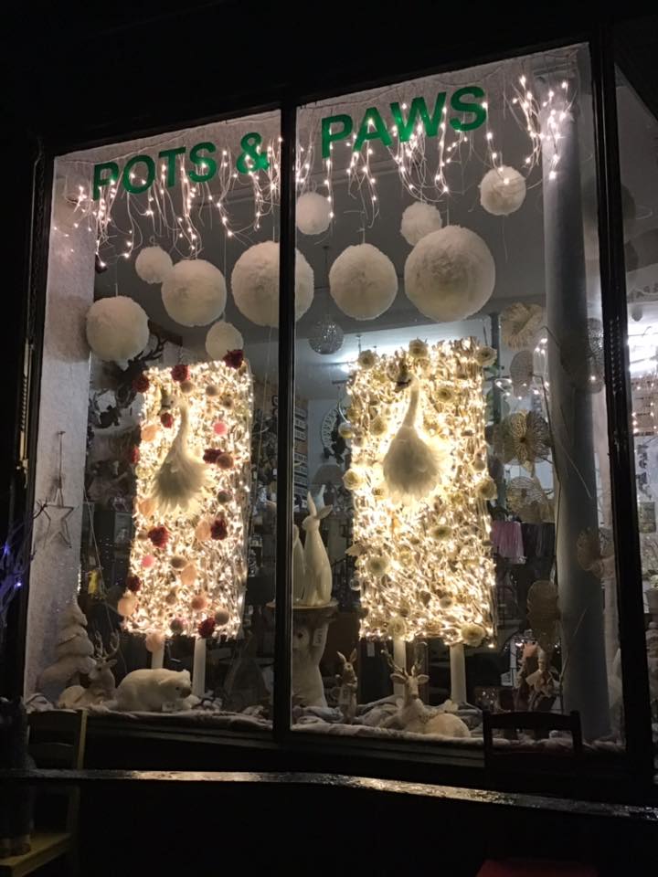 malcolm59084286's tweet photo. Loving the Christmas window in Pots &amp; Paws this year https://t.co/QpxsCpgwFW