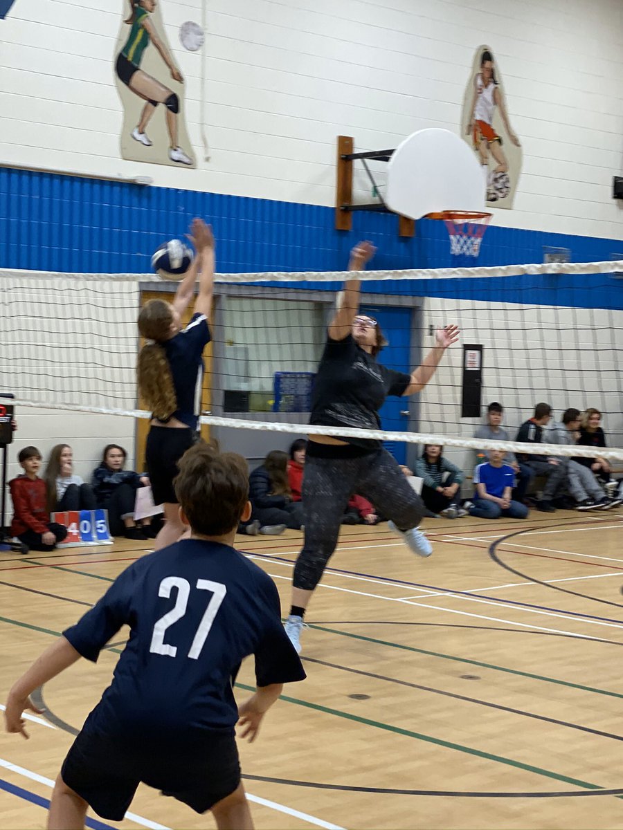 olsnpsc's tweet photo. We begun our “Bullying Awareness and Prevention Week” by having a staff v.s students volleyball match! https://t.co/NIAGMrhSH3