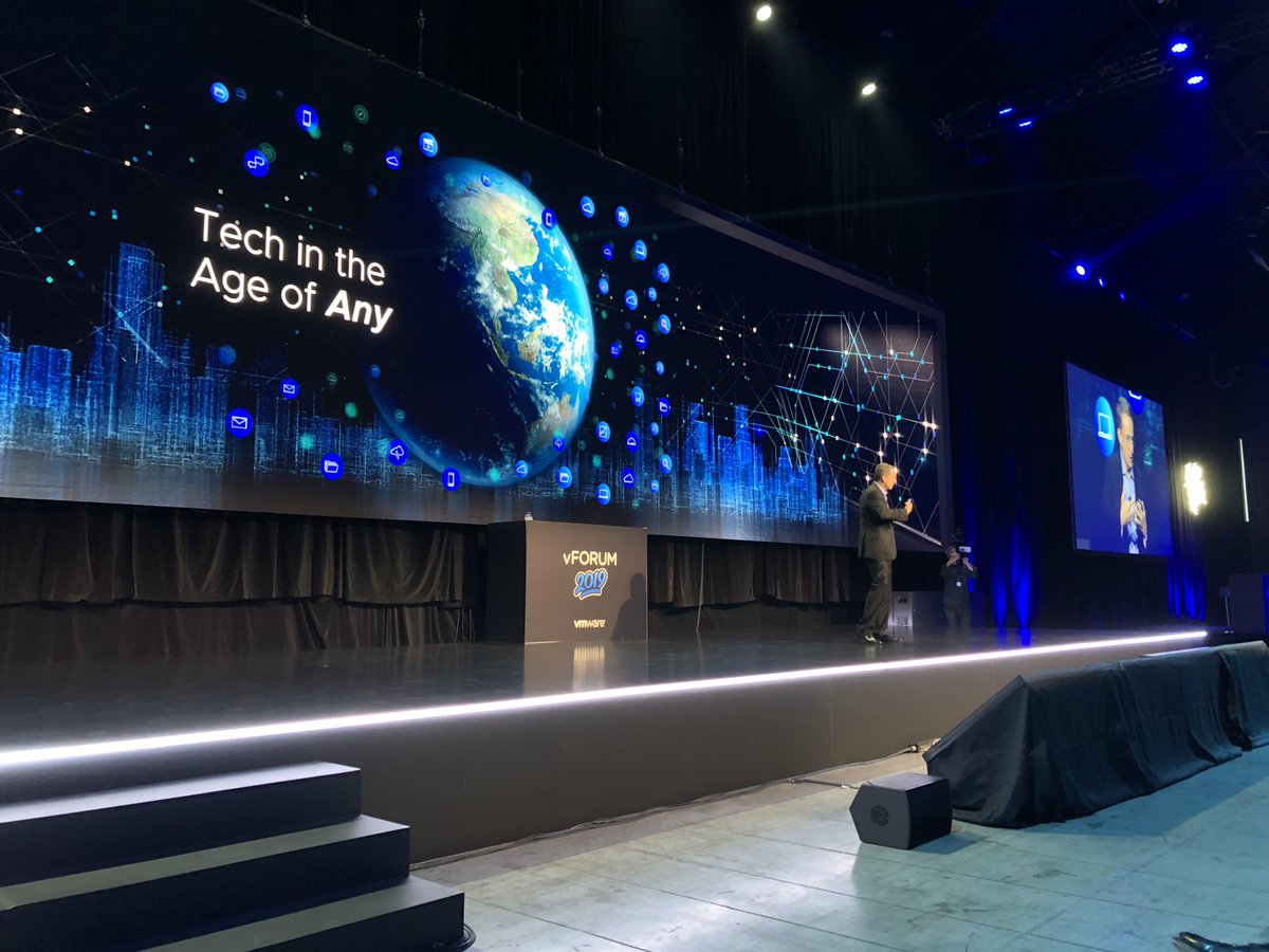 specjal's tweet photo. Here we go! We are live at #vFORUMAU with our CEO @PGelsinger on stage. Full room and packed agenda ahead of us! https://t.co/B49kJw4NgQ