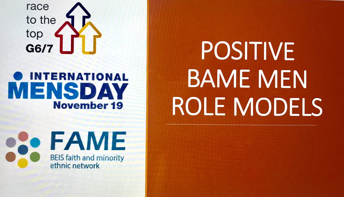 Looking forward to our annual international men’s day event- Positive BAME Men Role Models #InternationalMensDay #bamerolemodels Such a powerful and inspirational line up #lovethisnetwork