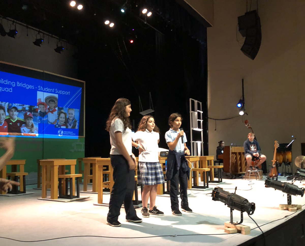 AEL_ES_AP's tweet photo. Great start to the week.
eS morning assembly and flag ceremony.
Follow up by the student support squad on their shared friendship message and #Matilda preview.
Have you got your tickets?
#ISParts https://t.co/UZOMeZ9kl9