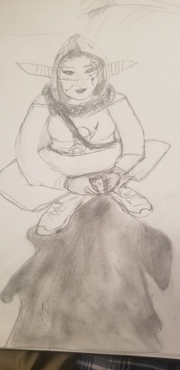 NottCharacter's tweet photo. Working on drawing my profile pic cause why nott? @samriegel @CriticalRole https://t.co/WxfIIUu8vh
