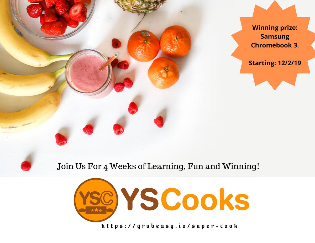 GrubEasy's tweet photo. Do you know there is something exciting in the works next month? Prepare to join YSCooks next month for some fun time

#YSCooks
#NextGen
#Food
#EatWell https://t.co/w0OjByMR0I