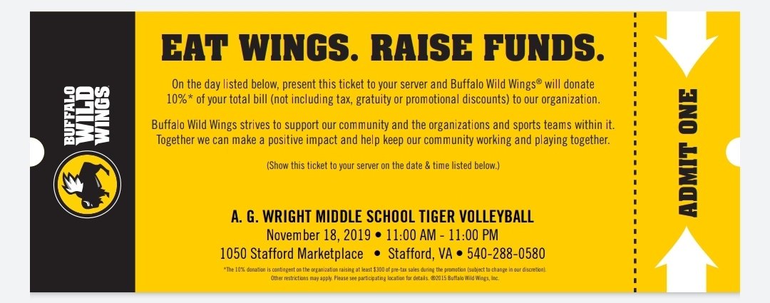 AG_Wright's tweet photo. Tonight until 11pm at Stafford Marketplace. Come one, come all! Hope to see lots of the Tiger Nation. #agwrocks #tigervolleyball https://t.co/imPSqKi7LQ