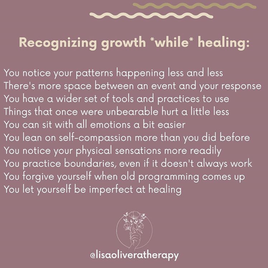 wheresmymindpod's tweet photo. some things to remember if you're in the middle of a healing journey. you don't have to be perfect to have progressed. recovery is a road with a lot of twists and turns and hills and dips, but you are changing. you are getting better. https://t.co/I6bxF851qC