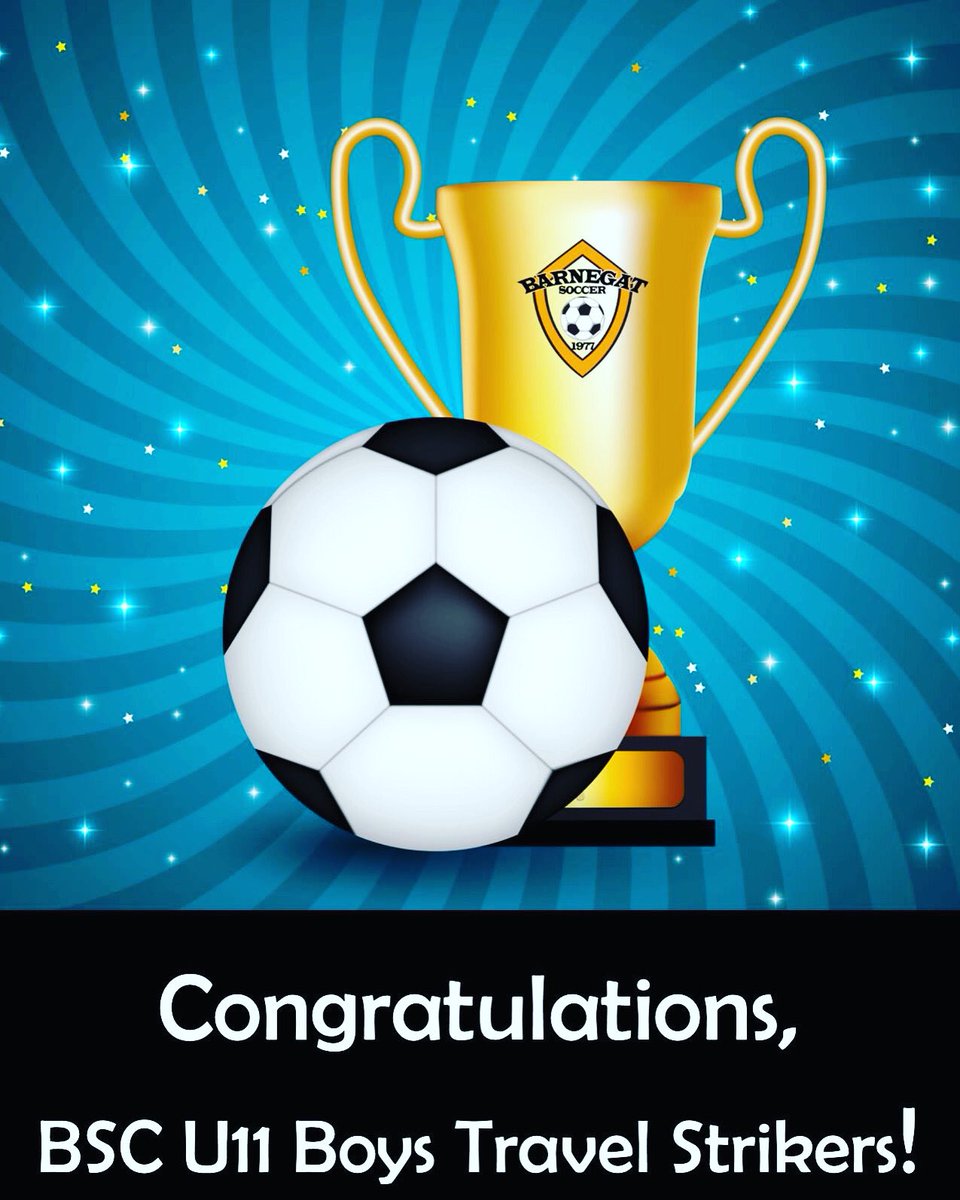 Congratulations to our U11 Strikers on another amazing season! Taking 1st Place in their Mid New Jersey flight again! We're looking forward to an awesome spring season as they move up to the top flight! #barnegatsoccerclub #barnegatstrikers #barnegatsoccer #barnegat