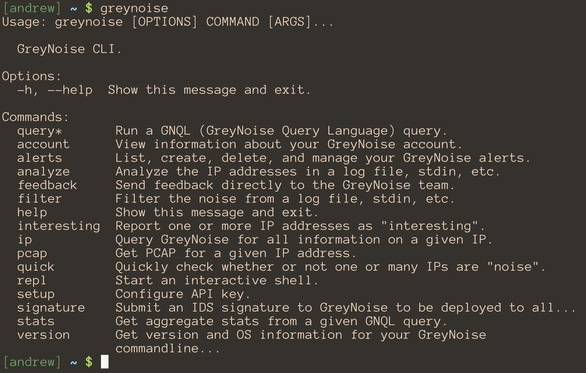 GreyNoiseIO's tweet image. GreyNoise Python library and CLI v0.4.0 has been released. New features include:

greynoise analyze - analyze unstructured log data
greynoise filter - grep, but for internet background noise
greynoise quick - query 1,000 IP addresses at a time

pip3 install greynoise --upgrade