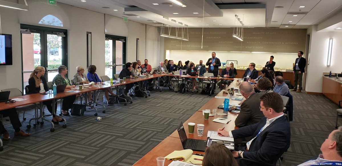 BlueTechMichael's tweet photo. #BTW2019 off to a great start with 5th annual BlueTech Cluster Convening with 50+ attendees.  #TripleHelixDialogue next up with another 25+ for the final hours of the day.  Amazing diversity and opportunities working together! https://t.co/BYVaJZuq11