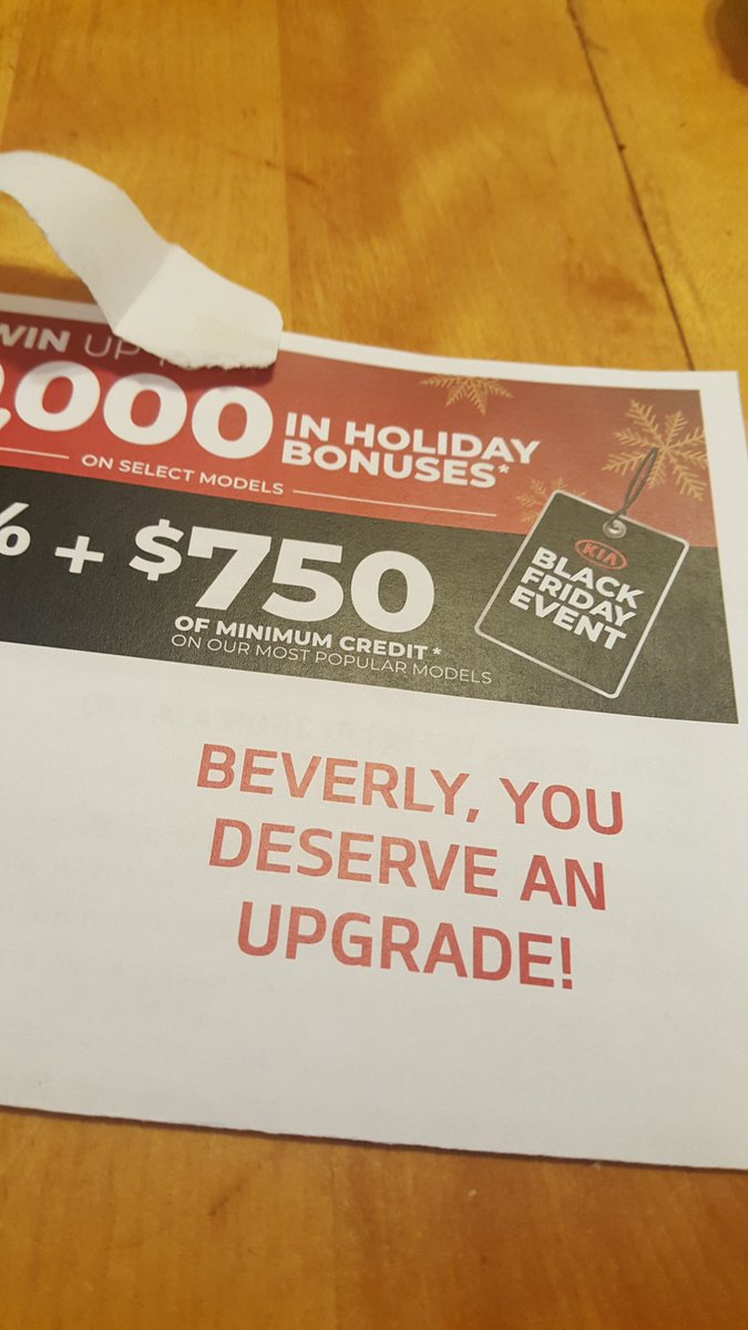 smartazzsheri's tweet photo. Dear @KiaCanada... Beverly definitely deserves an upgrade but apparently she passed away 10 years ago... I dont know where else I can contact as I've called several numbers to have your mail halted, it hurts our hearts each time we receive this junk... please stop! https://t.co/EuC40f0OHJ