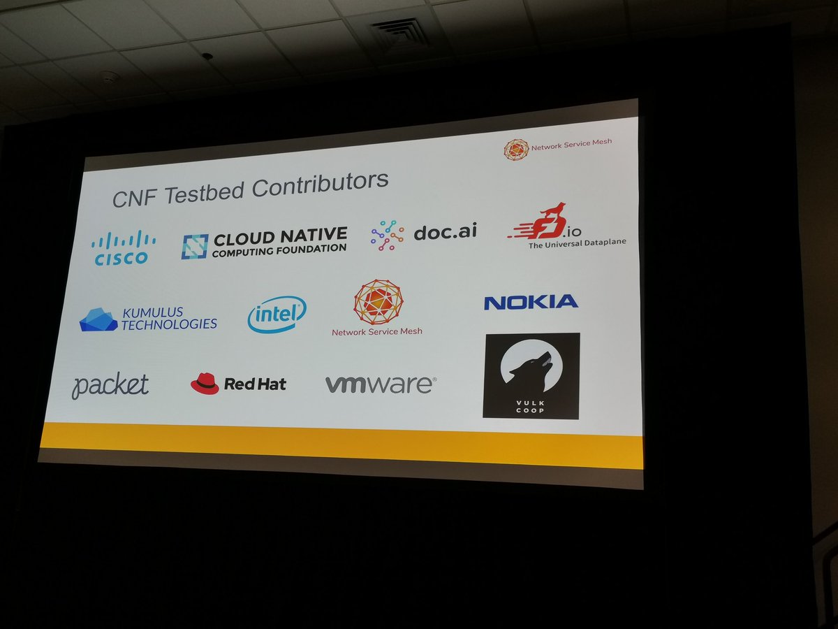 CNF testbed with <a href="/nservicemesh/">Network Service Mesh</a>  #KubeCon