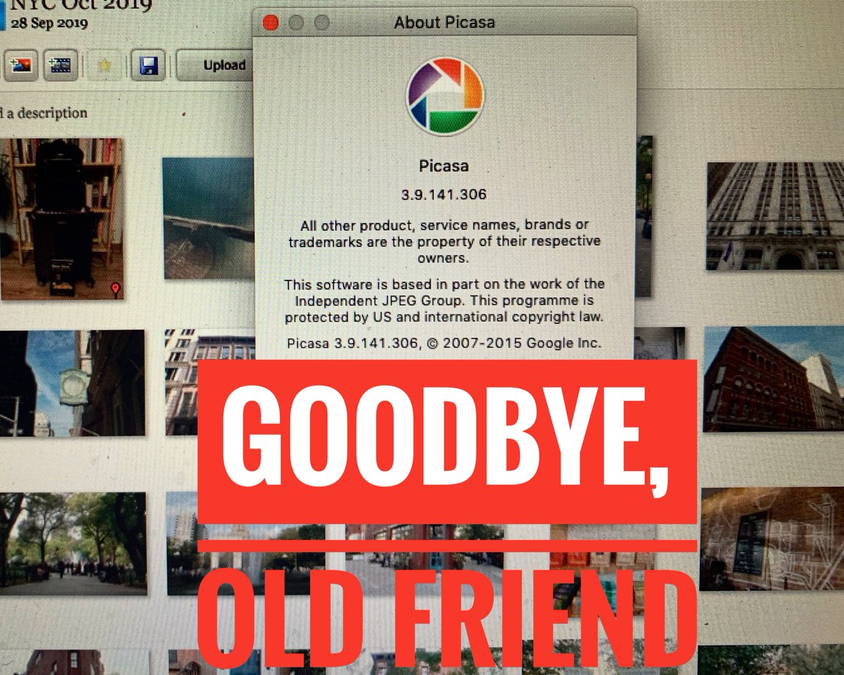 doublemacbex's tweet image. So. Farewell then, #Picasa. You’ve served me very well since my first digital camera, in 2003. If only @google could have managed one final upgrade to 64-bit status...