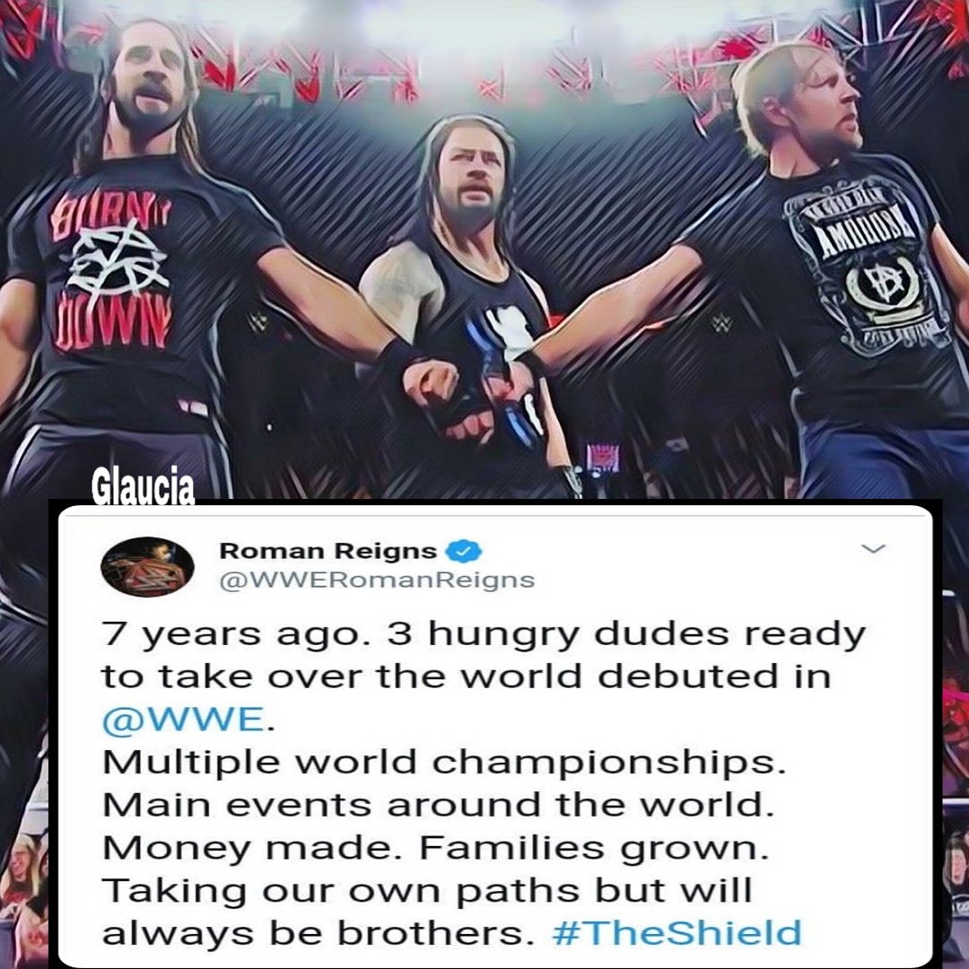 glauciasampaioR's tweet photo. 7 years ago the shield was born
The Best 🤜🏻👊🏼🤛🏻
#RomanReigns
#SethRollins
#DeanAmbrose
#TheShield
#ForeverTheShield https://t.co/FixdcAtHqS