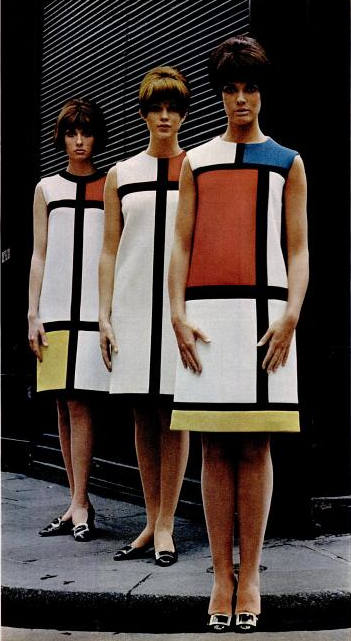 hellllomallory's tweet photo. Yves Saint Laurent's Piet Mondrian-inspired dress collection from the 1960's #ha346 https://t.co/7X23quxBOM