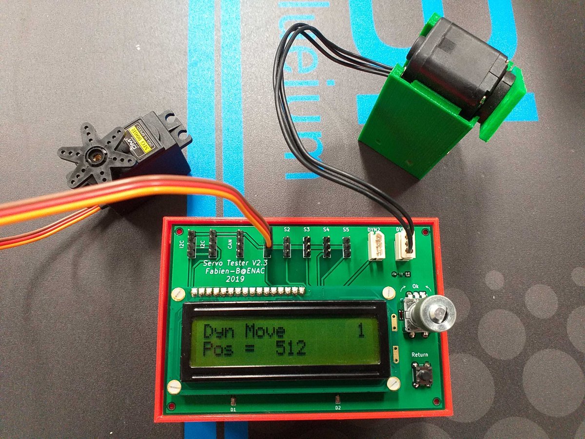 Bonjour tout le monde !
Est-ce que ça vous intéresse un testeur multifonction de servomoteurs et de dynamixels, capable de faire de l'I2C et du CAN à base de nucleo-L432 ?
 (J'ai pas encore testé le CAN mais en principe ça devrait marcher)
