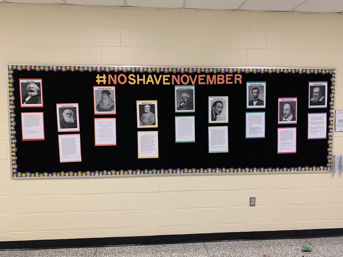 MissBarnhard5th's tweet photo. 5-1 celebrated #NoShaveNovember and #MensHealthMonth by researching historical male figures whose actions, discoveries and fantastic facial hair have left a lasting impression on our society! https://t.co/0fEXeB53u3