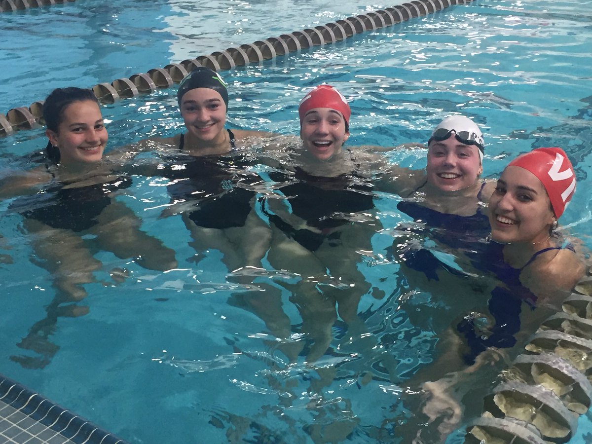 VizAthletics's tweet photo. Last year for senior swimmers Chloe Cora Kate Emily Olivia @VizAcademy https://t.co/iyF4bzUxap