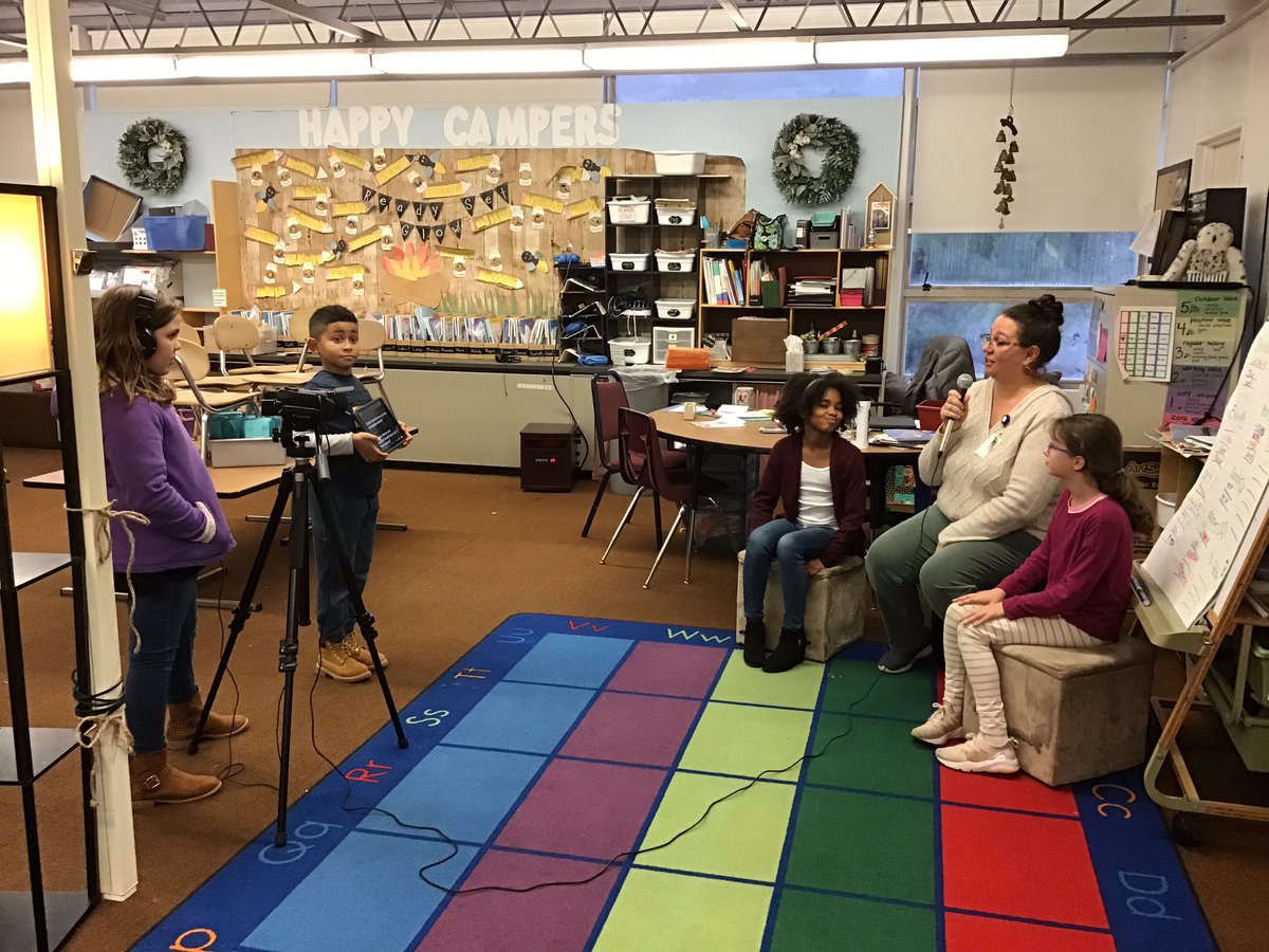 PHPanthersNews's tweet photo. We’ve been very busy interviewing lots of interesting people! More interviews scheduled for tomorrow at the Town Hall. We can’t wait for our news reports to air on @ApacAyer! #asrsd #phpanthersnews https://t.co/4xs47ZIww6