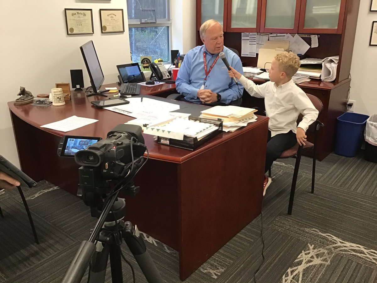 PHPanthersNews's tweet photo. We’ve been very busy interviewing lots of interesting people! More interviews scheduled for tomorrow at the Town Hall. We can’t wait for our news reports to air on @ApacAyer! #asrsd #phpanthersnews https://t.co/4xs47ZIww6