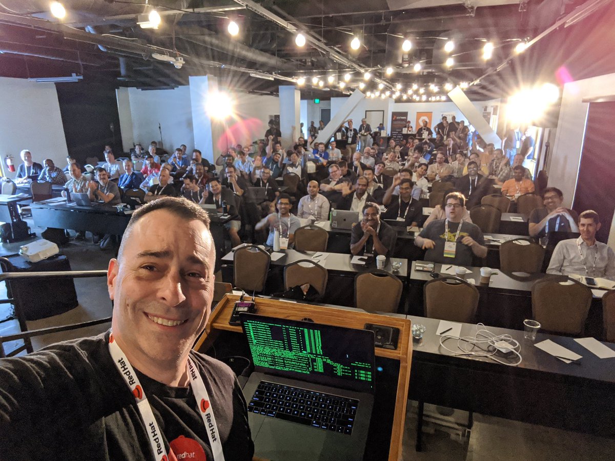 clusterguru's tweet photo. Cloud Native Storage (CNS) day...demoing live #ceph update using the #rook operator while hammering IOs on the #OpenShift cluster
#Kubernetes #redhat #redhatstorage
#cloudnativestorage https://t.co/C2SraMMvQU