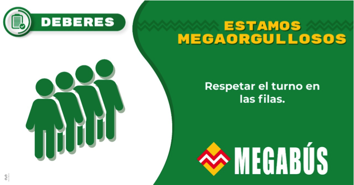 megabusenmarcha's tweet photo. #LaMegaNormaDeHoy En nuestro Sistema Megabús estamos #MegaOrgullosos de hacer cumplir estas Normas entre todos. Conoce tus Derechos, Deberes y Prohibiciones establecidos en en Manual Del Usuario.
 
#LeeTusDeberes https://t.co/KeD0UBcCsi