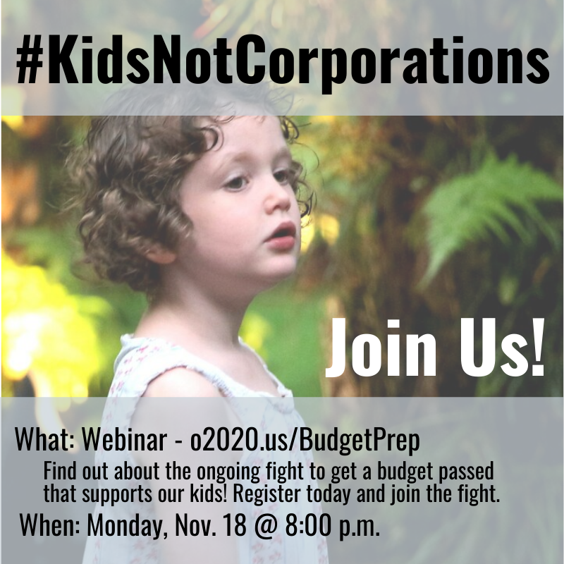 Any plans tonight? Maybe you want to help us win all the things for our kids and communities? It's not too late! Register now for this webinar: o2020.us/BudgetPrep And help us plan our next steps to get our budget passed in the NC General Assembly.