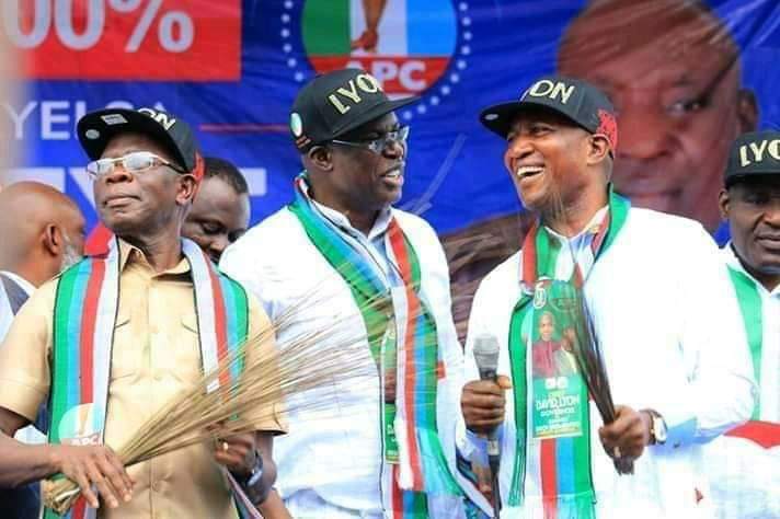 WayBriggs's tweet photo. Amb Sukubo Saraigbe Sukubo CONGRATULATES DAVID LYON AND SUES FOR ONENESS TO MOVE BAYELSA STATE FORWARD.
https://t.co/iSu0C4StTz
@SundayDareSD @APCNigeria @APCUKingdom @BWaymedia @MBuhari @laimohammed124 @femigbaja @NextLevel_APC https://t.co/JYcCUiI1O8