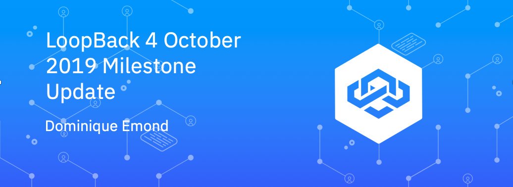 StrongLoop's tweet image. Inclusion of related models! Partitioned Database Support for #Cloudant &amp;amp; #CouchDB connector! Improved Shopping Cart Example! Repo Tests for PostgreSQL! Generating Controller/Repo from Models! Improved Docs! This + more in Oct #LoopBack4 Milestone Update! ow.ly/sOtS50x3Ini