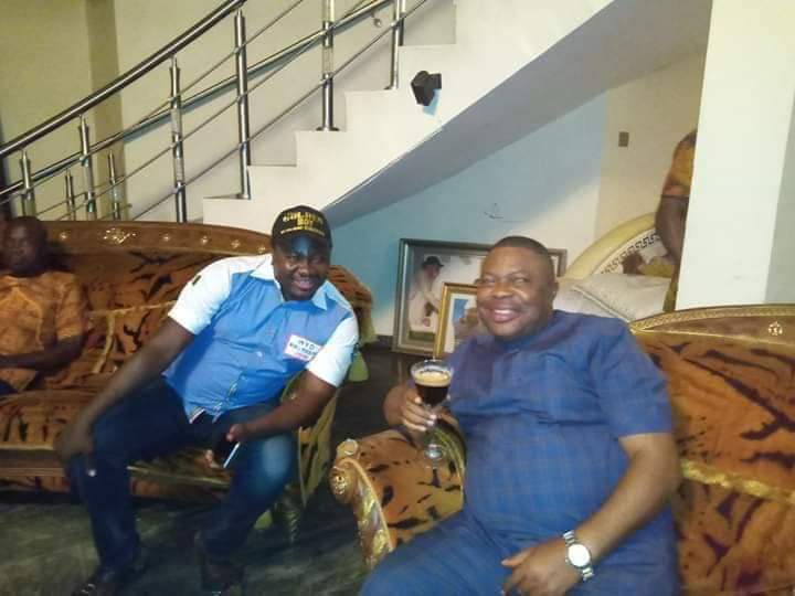WayBriggs's tweet photo. NYCN President Amb. Sukubo Saraigbe Sukubo Celebrate with Hon. Werinipre Seibarugu the Former Acting Governor of Bayelsa State after a peaceful election 
Congratulations to the newly elected Governor
https://t.co/EE3MrKajVD
@APCNigeria @SundayDareSD @MBuhari #BayelsaDecides2019 https://t.co/BIn0Xw7M88