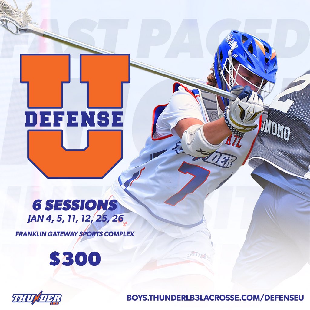 thunderlacrosse's tweet photo. Coming January 2020

#AttackU #DefenseU https://t.co/2xiS4twoOD