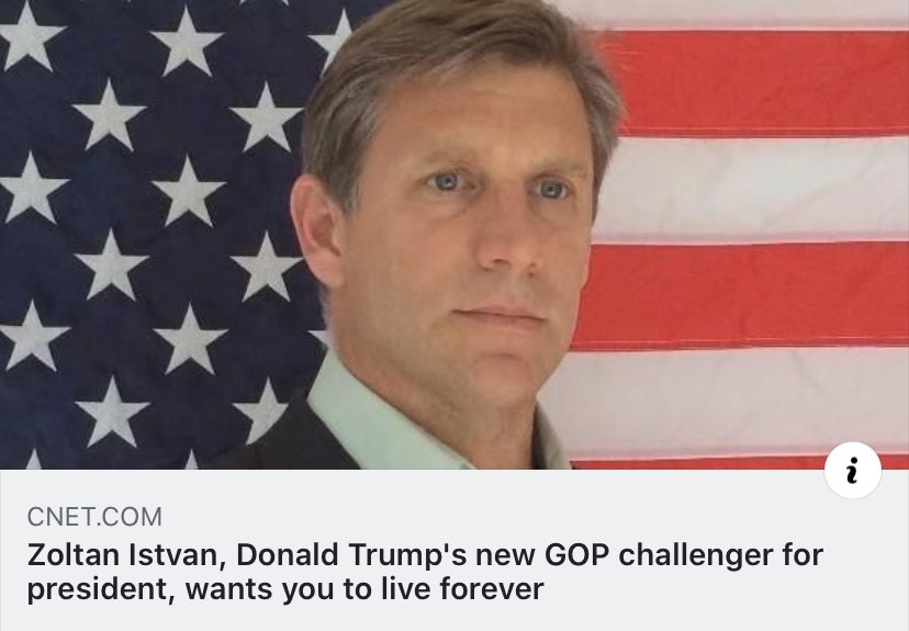 zoltan_istvan's tweet photo. Some important news out today, and we hope to have an official announcement in the next 24 hours or so as my team makes final preparations. Thank you for your support! Breaking story by @CNET via @EricCMack https://t.co/LgKWuSFY63