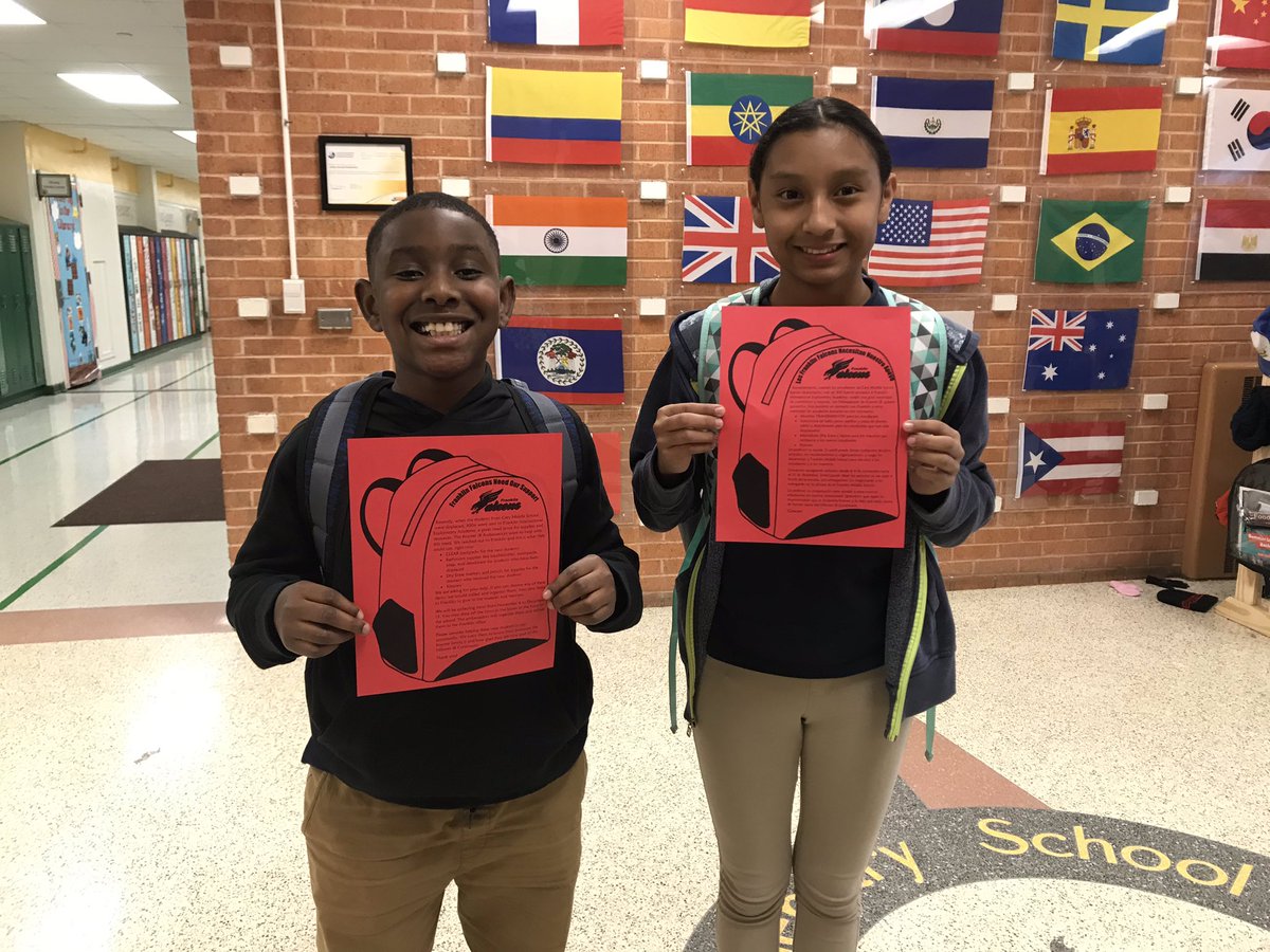 KramerDISD's tweet photo. Kramer families, keep an eye out for the red flyer in tomorrow’s Colt Folders! We are still taking donations for our new Falcons at Franklin. #supportfranklin #kramercares #ibambassadors https://t.co/4CVGBkcuRm
