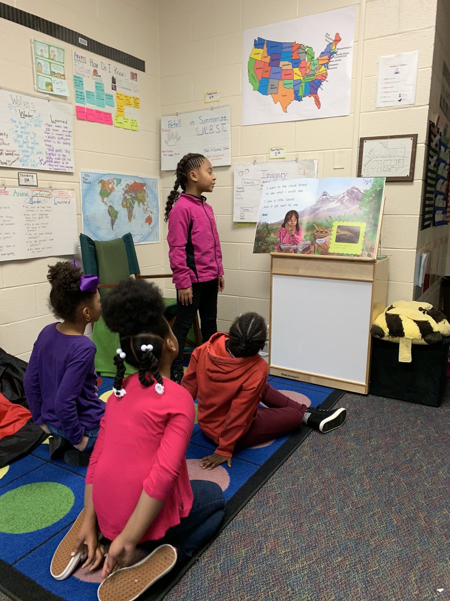 kelleeute's tweet photo. Loved having one of 3rd grade students as a guest reader with my 2nd grade group. She modeled how to use NF text features and to listen to her reading and notice when something wasn’t quite right! #guestreader #rolemodel @hecorleyelem #HECreads https://t.co/VXBJClMaex
