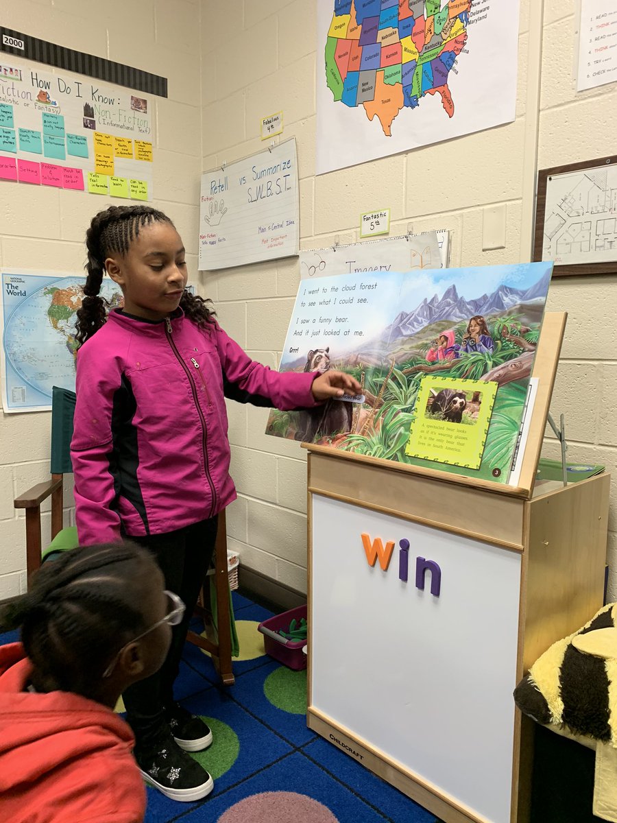 kelleeute's tweet photo. Loved having one of 3rd grade students as a guest reader with my 2nd grade group. She modeled how to use NF text features and to listen to her reading and notice when something wasn’t quite right! #guestreader #rolemodel @hecorleyelem #HECreads https://t.co/VXBJClMaex