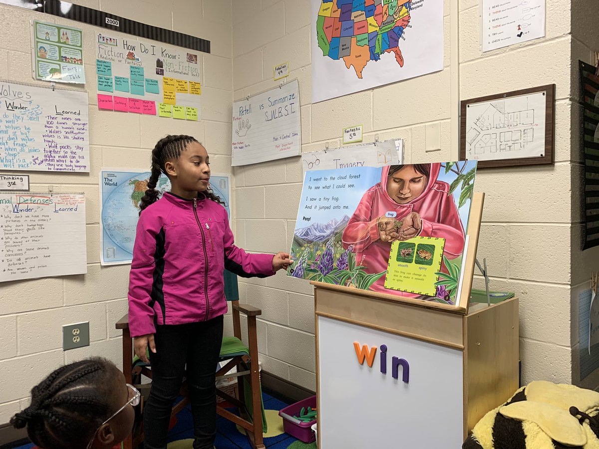 kelleeute's tweet photo. Loved having one of 3rd grade students as a guest reader with my 2nd grade group. She modeled how to use NF text features and to listen to her reading and notice when something wasn’t quite right! #guestreader #rolemodel @hecorleyelem #HECreads https://t.co/VXBJClMaex