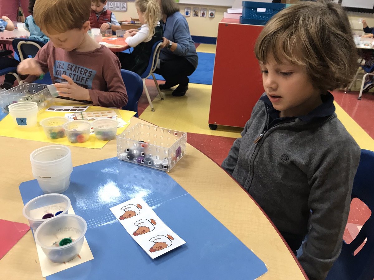 MsAprilsPreK's tweet photo. “Shopping” for specific amounts of different foods after reading the book, Feast For 10. How many chickens do you need? How many carrots? Can you match the quantity to a numeral? Can you arrange the groups from least to most? #trinitylearns #MATHMONDAY #deepenlearning https://t.co/0K6QsZ6WHU