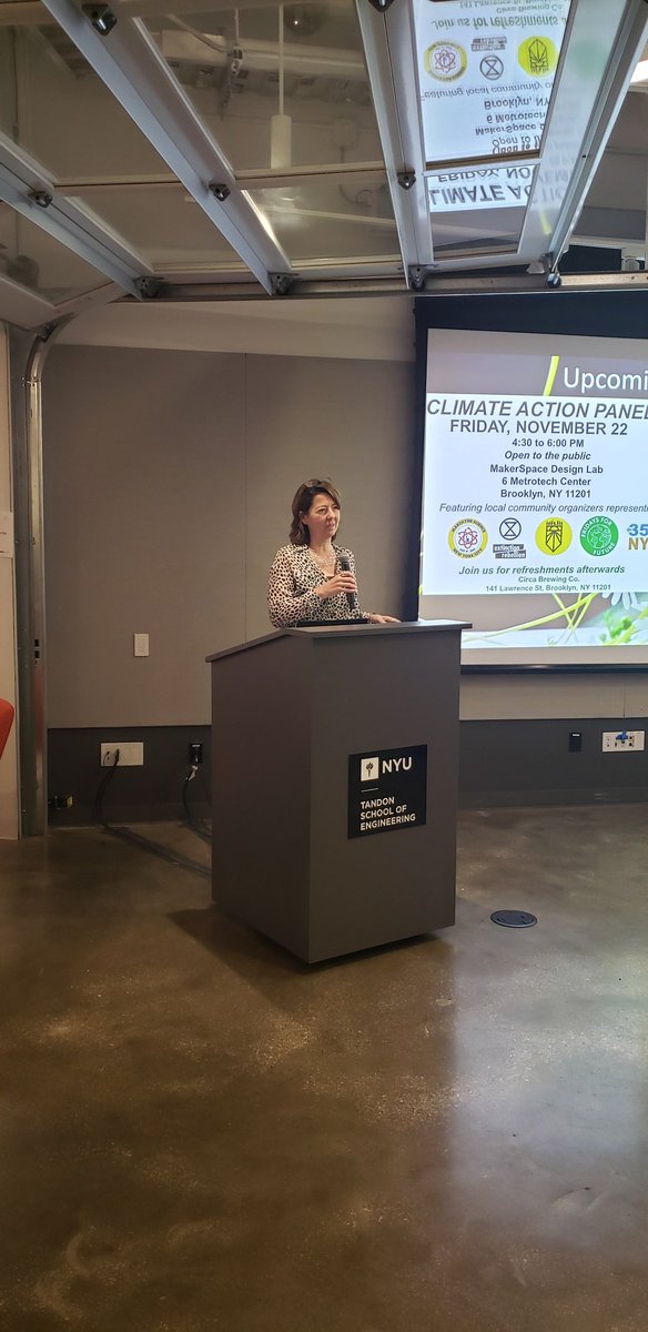 slonial's tweet photo. .@nyutandon Dean @jelenazk kicking off #UrbanFoodLab event. Vertical farming provides a way to grow fresh produce directly in urban environments. #NYUTandonMade https://t.co/TXBZ4I0eyn