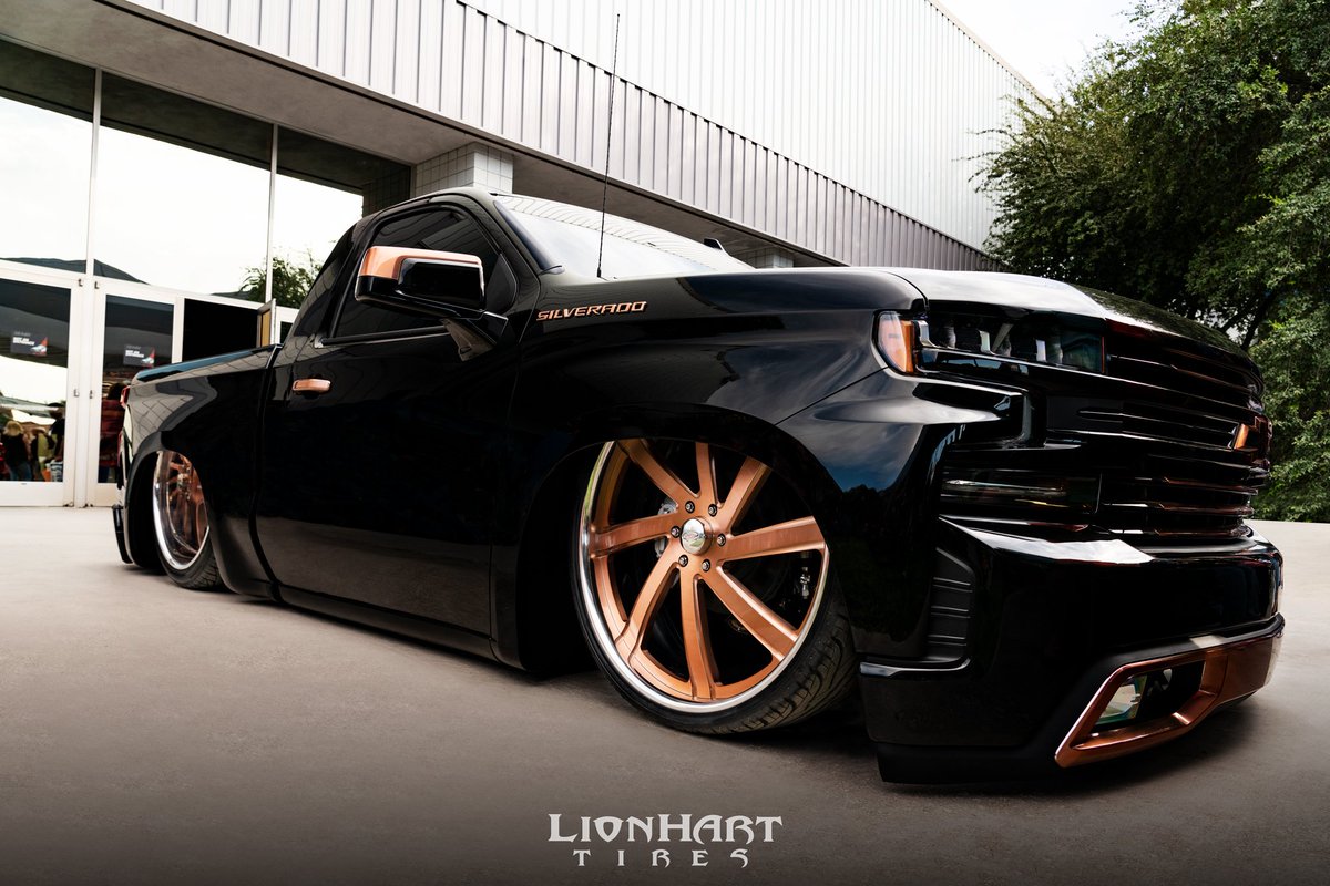 LionhartTires's tweet photo. Check out @Tony_Galnaresโ 2019 Silverado sitting on LH-Three tires at The SEMA Show!๐ฅ
#LionhartTires
#SEMAShow #LHThree #Lionhart #Tires #LHTires #Billet #TeamBillet #Bagged #BaggedTruck #Truck #BaggedTrucks #SingleCab #Chevrolet #Silverado #ChevroletSilverado #ChevySilverado https://t.co/wsjxV7qnII