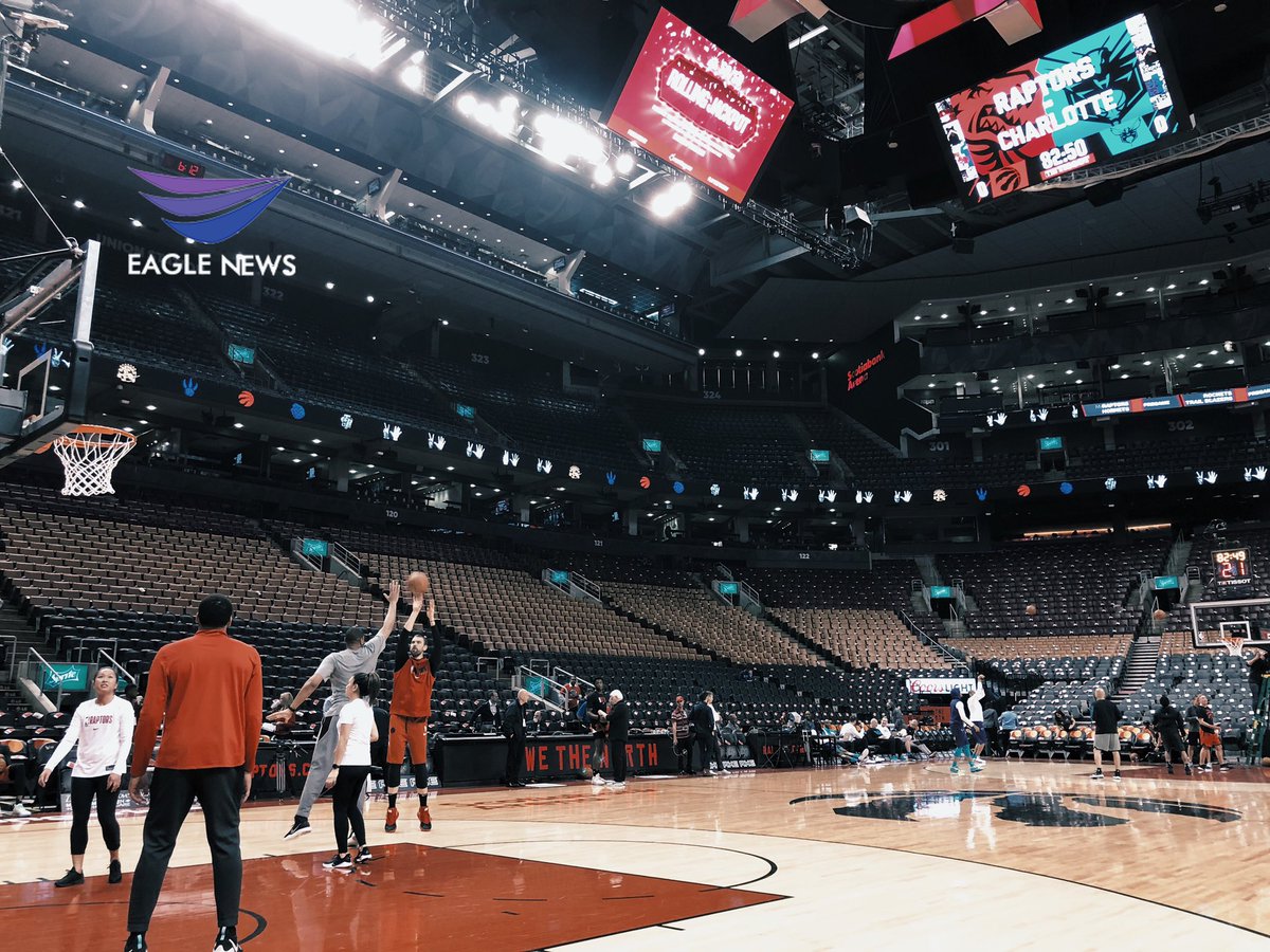 Zharita_EBC's tweet photo. Your @Raptors are finally home to take on the @hornets after an impressive 3-2 road trip. Are they going to bounce back tonight? Stay tuned to EBCSI for highlights and coverage of tonight’s game! 

#EagleNews #NBATwitter  #WeTheNorth  #RTZ @EagleNews @EagleNewsSON https://t.co/7jP5VqBeMt