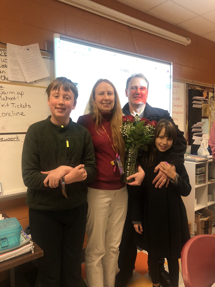 mrsguadagwright's tweet photo. Mrs. Wiegert had some unexpected visitors in her 1st core class. Her family joined us as we announced her as our Tiger Teacher of the Year. Congrats to you, Mrs. Wiegert!!! You are the BEST! #agwrocks @AG_Wright https://t.co/Am8fpveB8g