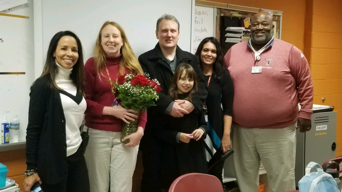 mrsguadagwright's tweet photo. Mrs. Wiegert had some unexpected visitors in her 1st core class. Her family joined us as we announced her as our Tiger Teacher of the Year. Congrats to you, Mrs. Wiegert!!! You are the BEST! #agwrocks @AG_Wright https://t.co/Am8fpveB8g