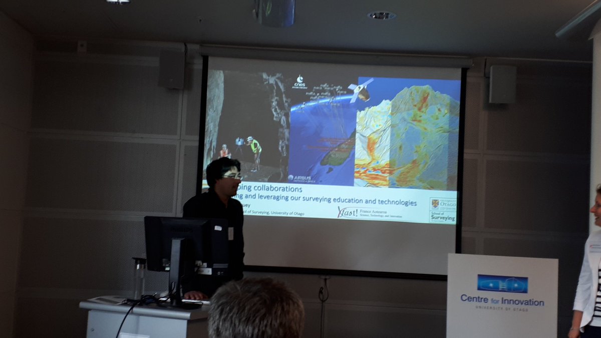 FAST_NZ's tweet photo. Pascal Sirguey talking of his work in Arras @otago #fast19 https://t.co/TnIRbFt9pN