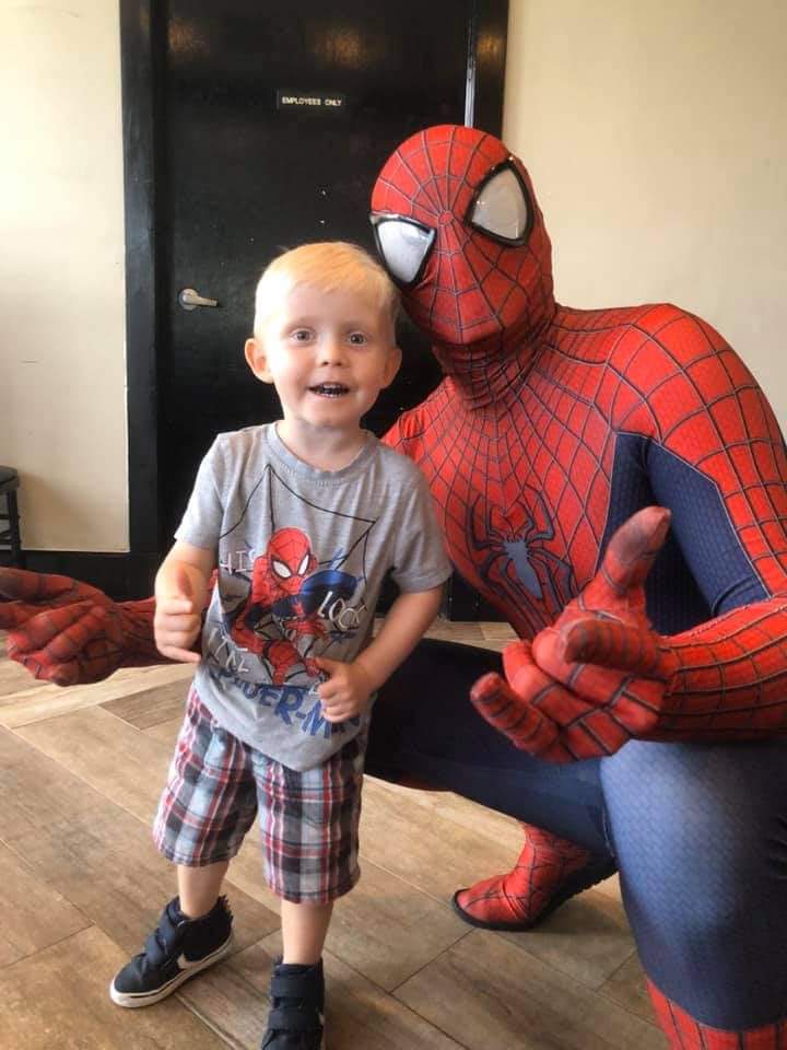 #spidey #spiderman and a #littlefan at #galuppischaracterbrunch #characterbrunch #galuppis #galuppisrestaurant #SundayBrunch #PompanoBeach #familyfriendly #kidsevents #fiesta #party #kids #partyplanners #instafollow #spidermanparty @Galuppis and @Sarah08109696 #partnership