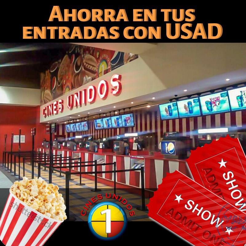 proyectousad's tweet photo. Ademas, se van a estar ofreciendo códigos de @CinesUnidos, así que si tienen alguna duda respecto a como funcionan o como se usan se le podrá responder en el Stand. https://t.co/wPbrb9Eb2S